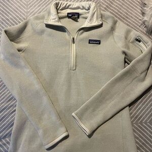 Patagonia Light Gray Quarter-Zip Pullover